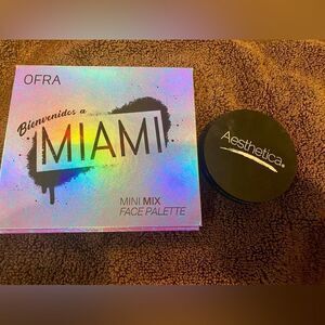 Beautiful face palette by Ofra and Aesthetica Starlight highlighter